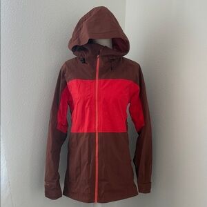 Burton Women's Red and Brown Ski Jacket